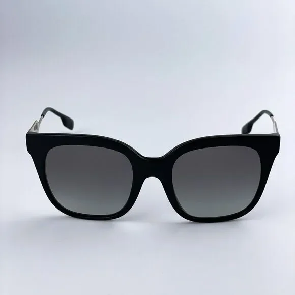 Burberry BE4328 EVELYN 300111 Sunglasses Black Gray Gradient Butterfly Woman